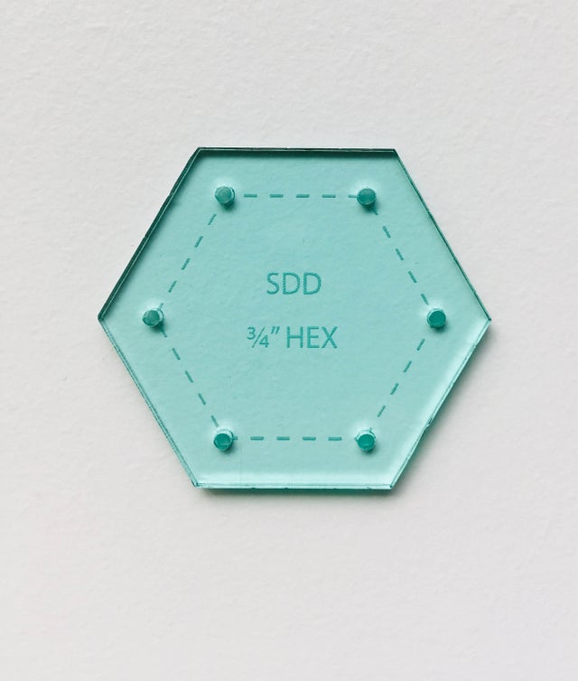 2 Hexagon Acrylic Template and Tack-It-Easy EPP Tool